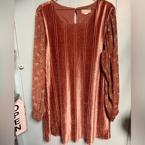 Love Riche Terracotta Textured Sleeveless Top